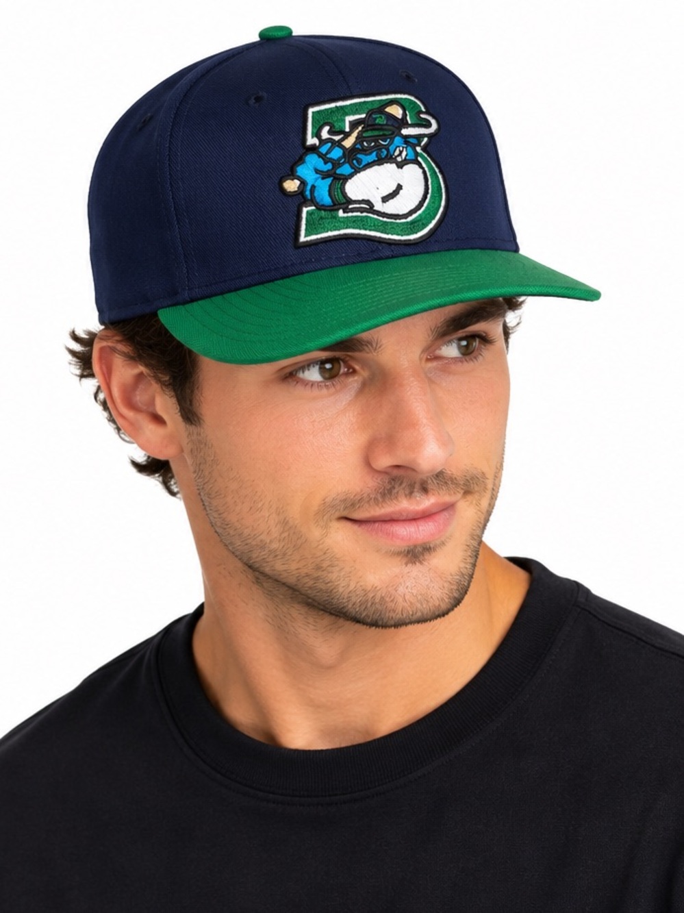 Vintage 1996 Bangor Blue Ox Snapback Hat Made USA Minor League Baseball NEW